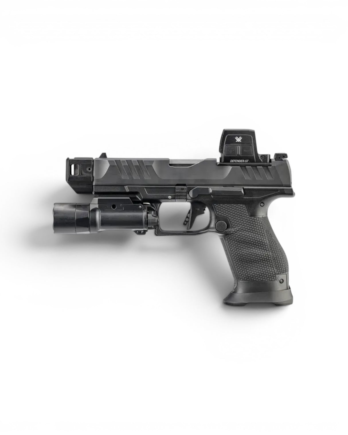 Vortex Defender ST Enclosed Solar Micro Red Dot mit 3 MOA Rotpunkt geschlossenes System montiert auf einer Walther PDP