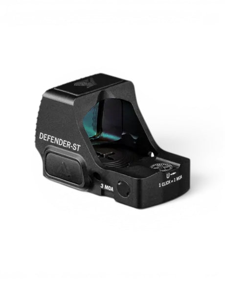 Vortex Defender ST Micro Green Dot Visier offenes Rotpunktvisier mit grünem 3 MOA Punkt Seitenansicht