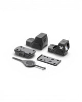 Vortex Defender ST Micro Green Dot Visier offenes Rotpunktvisier mit grünem 3 MOA Punkt mit Zubehör wie Picatinny Schiene Adapterplatte Werkzeug und Schutzhaube