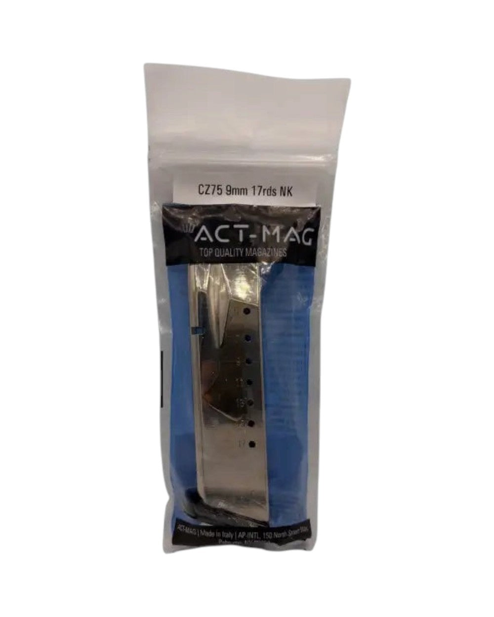 ACT-Mag Magazin passend für CZ Shadow 2 und CZ 75 SP-01 - Nickel (17r) in Nickel-Silber