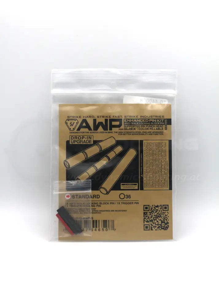 Anti Walk Pins Set für Glock Pistolen von Strike Industries in der Originalverpackung