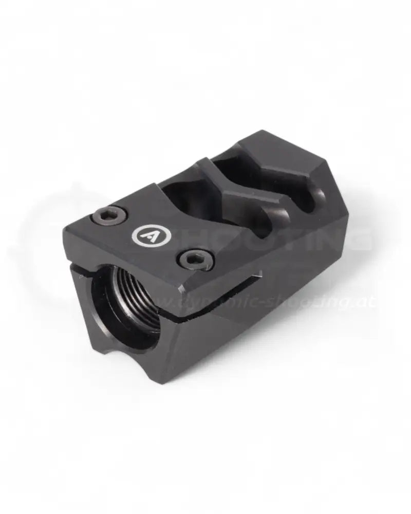 Armanov Kompensator für Pistolen im Kaliber 9mm mit 13.5x1 LH Gewinde oder 1 / 2 x 28 UNEF