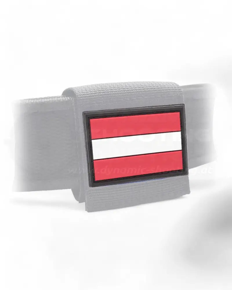 PVC gummierter Klett Austria Patch mit Österreich Flagge 