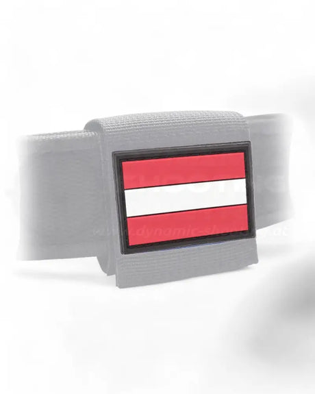 PVC gummierter Klett Austria Patch mit Österreich Flagge 
