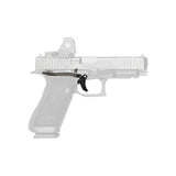 CMC Trigger Combat Curved schwarz für Glock Gen 6 Pistolen, eingebaut in der Pistole