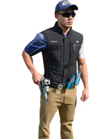 DAA Shotac Shooting Vest, Vorderansicht getragen mit Gürtel