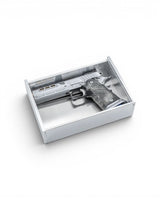 IPSC Standard Box von Eemann Tech zur Kontrolle der Groeße und Maximalmaße von Pistolen fuer die IPSC Standard Division 