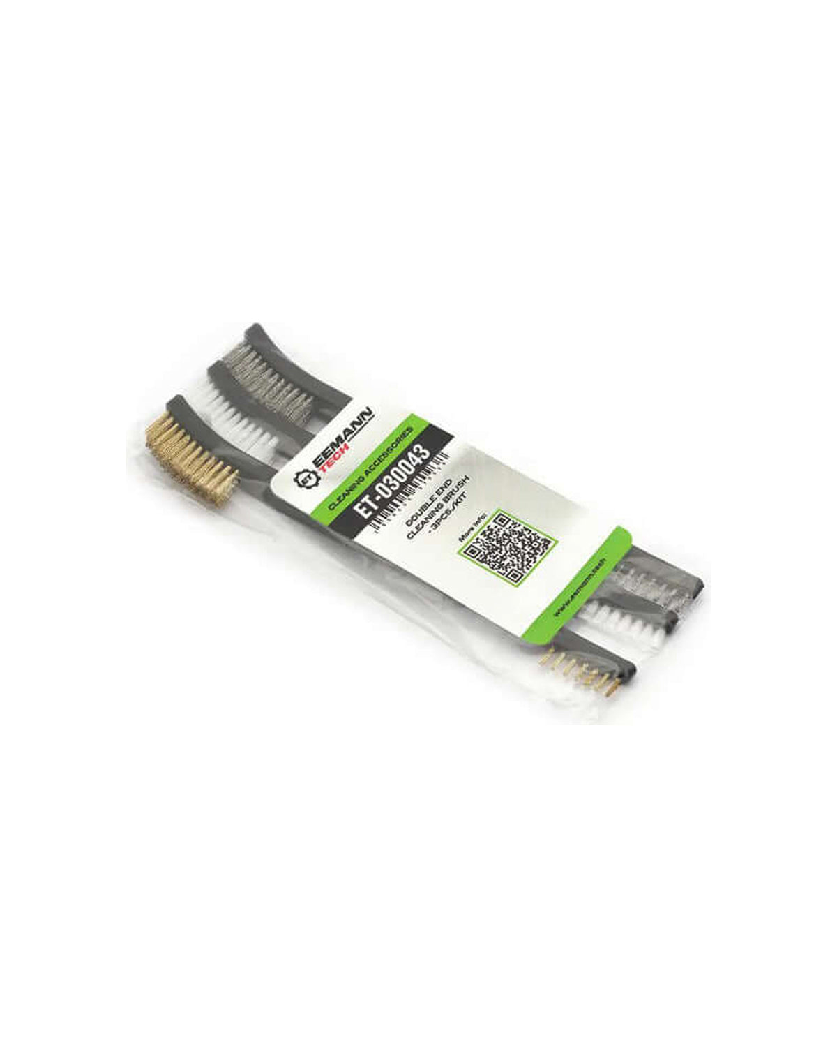 Eemann Tech Reinigungsbürsten-Set Double End in der Originalverpackung