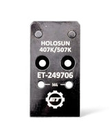 Red Dot Adapterplatte für die Walther PDP von Eemann Tech passend für das Rotpunktvisier Holosun 407K und 507K