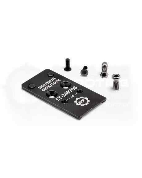 Red Dot Adapterplatte für die Walther PDP von Eemann Tech passend für das Rotpunktvisier Holosun 407K und 507K