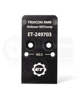 Red Dot Adapterplatte für die Walther PDP von Eemann Tech passend für das Trijicon RMR und Holosun 507 Competition