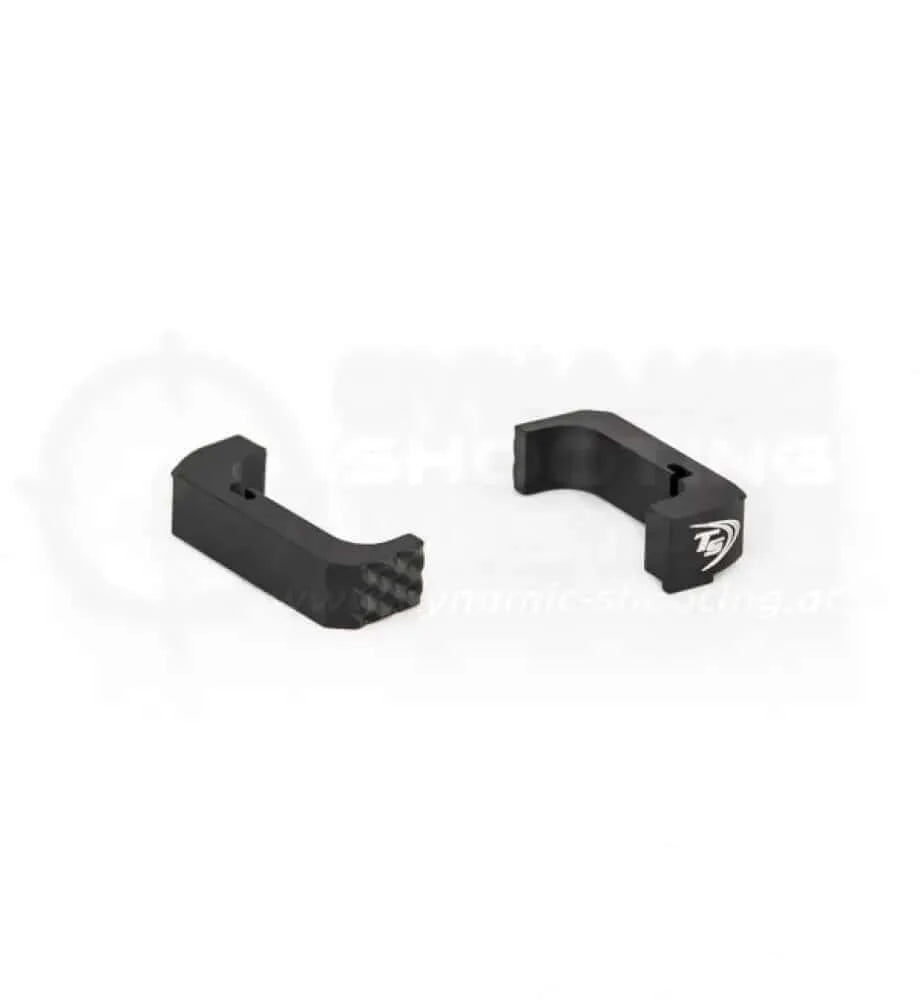 Glock Magazinrelease verlängert von Toni System in Schwarz