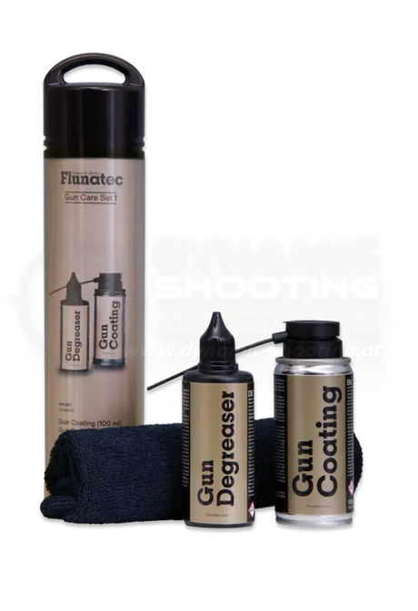 Fluna Tec Waffenreinigungsset mit Öl, Reninigungsmittel und Rienigungstuch