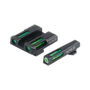 HiViz Glock Tritium Visier Litewave H3 mit grüner Kimme und Korn