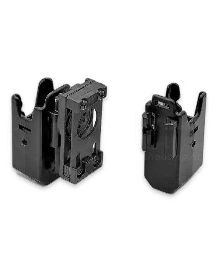 GHOST 360-G IPSC Magazinholster höhenverstellbar, Rückansicht der Montage
