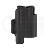 Pistolen IPSC Holster "Civilian SF" von GHOST passend für Pistolen wie Glock, SIG P320 oder Beretta 92 mit montiertem Lichtmodul wie eine Streamlight TLR 1 oder Surefire X200 X300