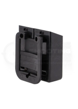 Doppel Magazintasche für zwei Magazine von der Firma GHOST Holster Rückansicht der Gürtelmontage