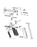 Glock Gen 6 Explosionszeichnung, Deckplatte zum Verschlussstück Position 14