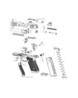 Glock Gen 6 Explosionszeichnung - Position 8+9 Schlagbolzensicherung