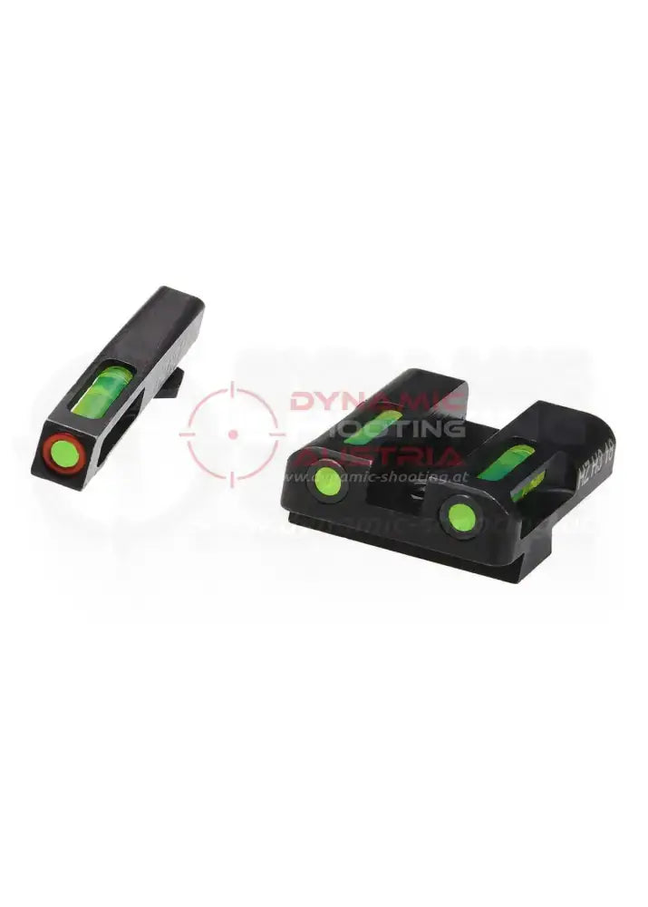Tritium Visierung Glock von Hiviz mit grünen Leuchtstäben