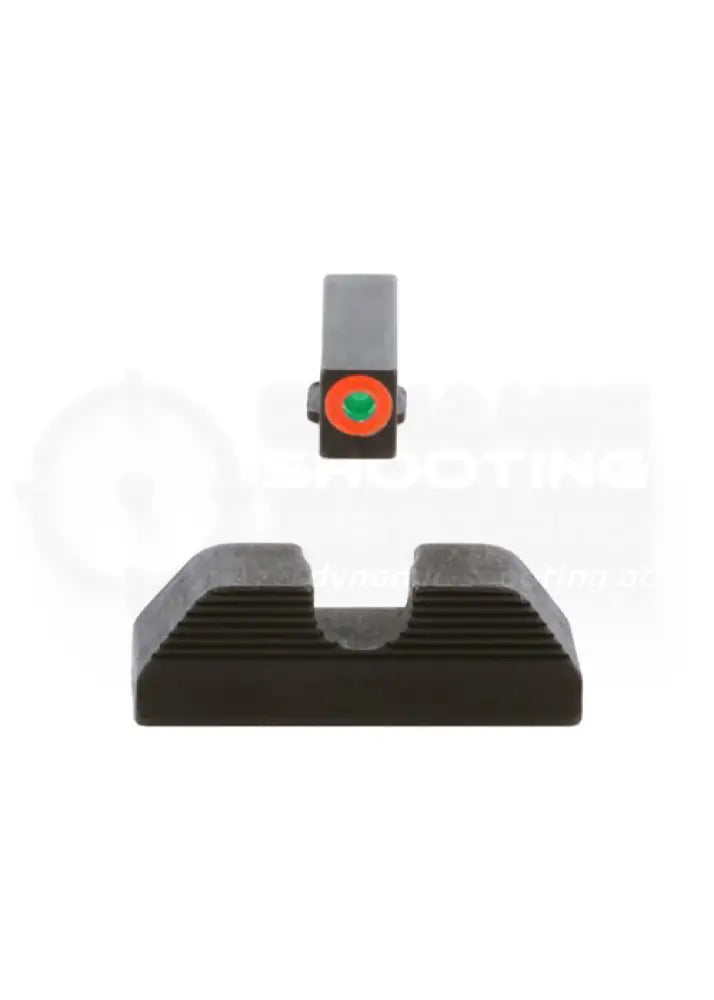 Tritium Visierung mit orangem Korn und U Notch Kimme für Glock Pistolen von Ameriglo 