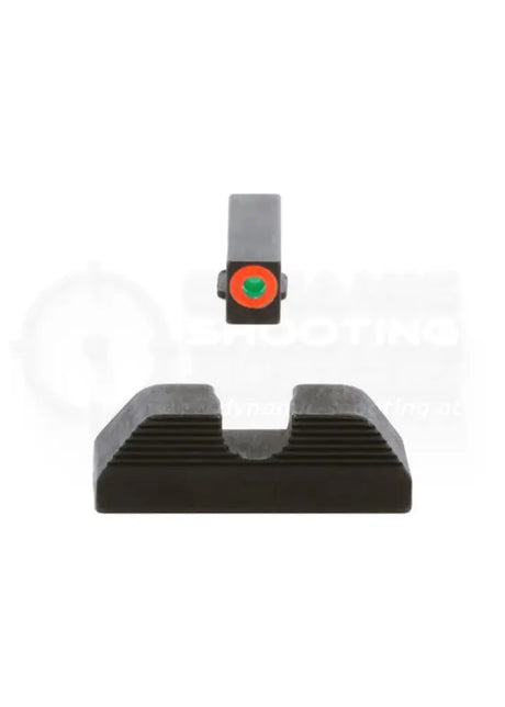 Tritium Visierung mit orangem Korn und U Notch Kimme für Glock Pistolen von Ameriglo 