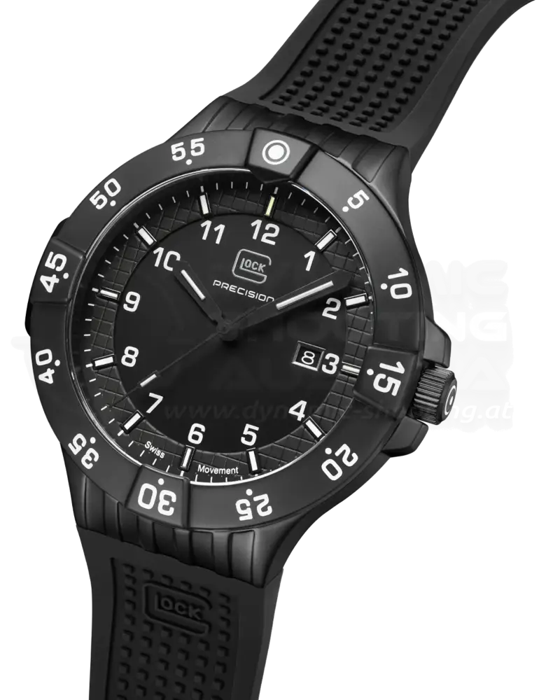 GLOCK Uhr GW-15-3-22, SCHWARZ - Tritium (43mm)