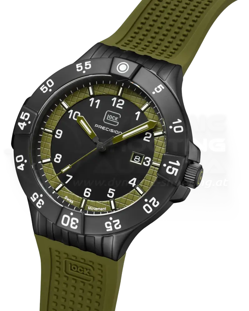 GLOCK Uhr GW-15-4-22, MILITÄRGRÜN- Tritium (43mm)