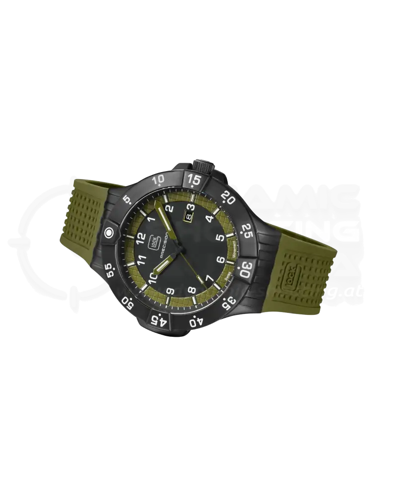 GLOCK Uhr GW-15-4-22, MILITÄRGRÜN- Tritium (43mm)