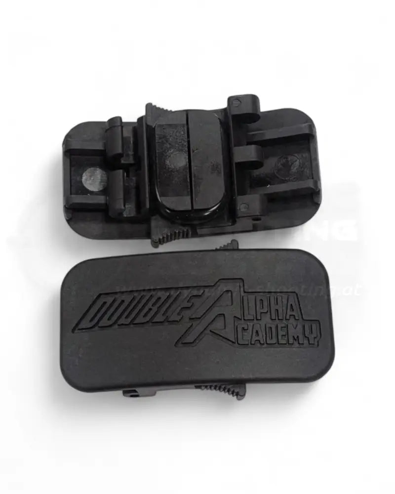 Original Gürtelschnalle mit O-Ring Gummiband für den IPSC Gliedergürtel Lynx von Double Alpha 