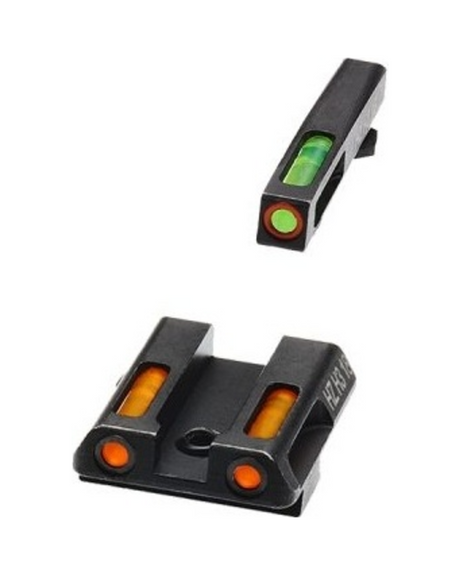 HIVIZ LiteWave H3 Tritium Visier für Glock mit oranger Kimme und grünem Korn