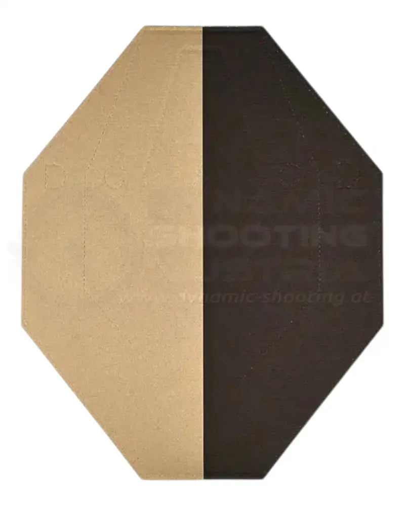 IPSC Target von Eemann Tech mit schwarz bemaltem Hardcover und weißer Wertungszonen für No Shoot Target