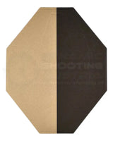 IPSC Target von Eemann Tech mit schwarz bemaltem Hardcover und weißer Wertungszonen für No Shoot Target