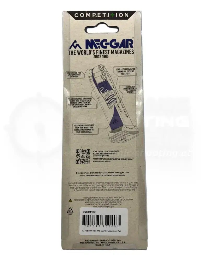 Mec-Gar CZ 75 Magazine - Match (19r)