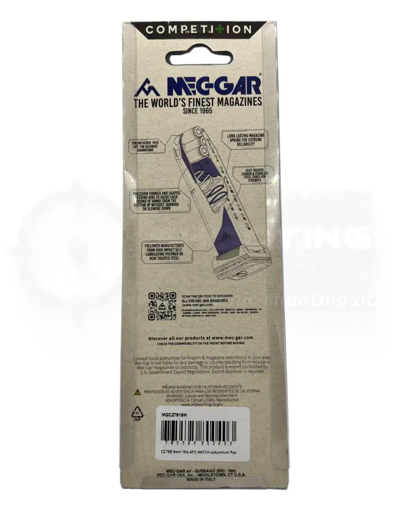 Mec-Gar CZ 75 Magazine - Match (19r)