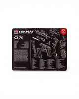 TekMat Ultra 20 Reinigungsmatte CZ 75 mit Explosionszeichnung, Draufsicht