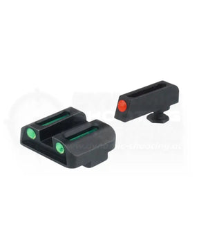 Truglo Fiber Optic Visierung mit Fiberglas Einsätzen in Kimme und Korn passend für Glock Pistolen