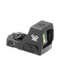 Vortex Defender CCW 6 MOA Rotpunktvisier – Ansicht schräg mit Fast-Rack-Textur und Bedientaste