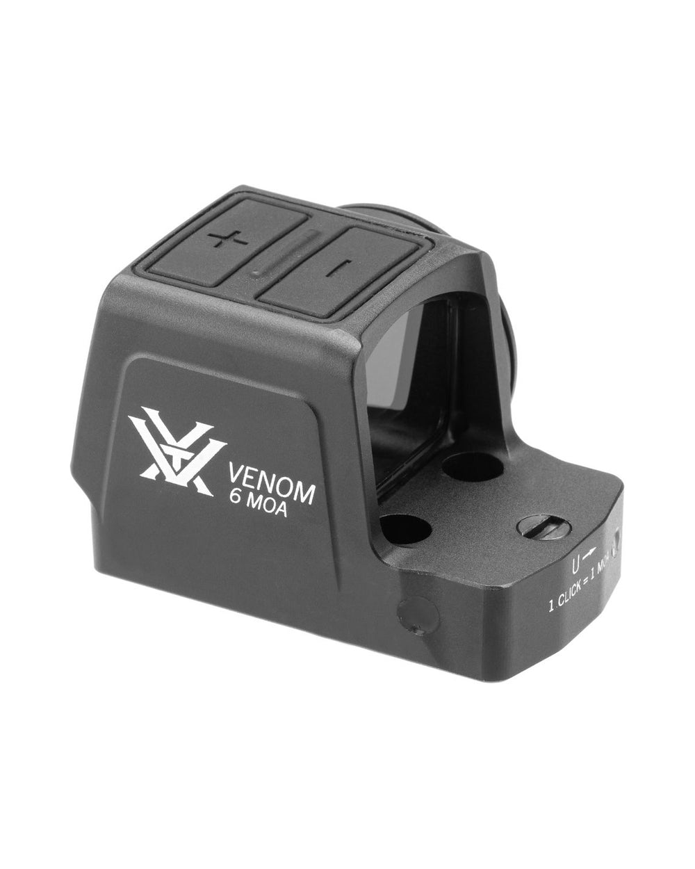 Vortex Venom Enclosed 6 MOA Rotpunktvisier – Ansicht schräg vorne mit Venom-Logo